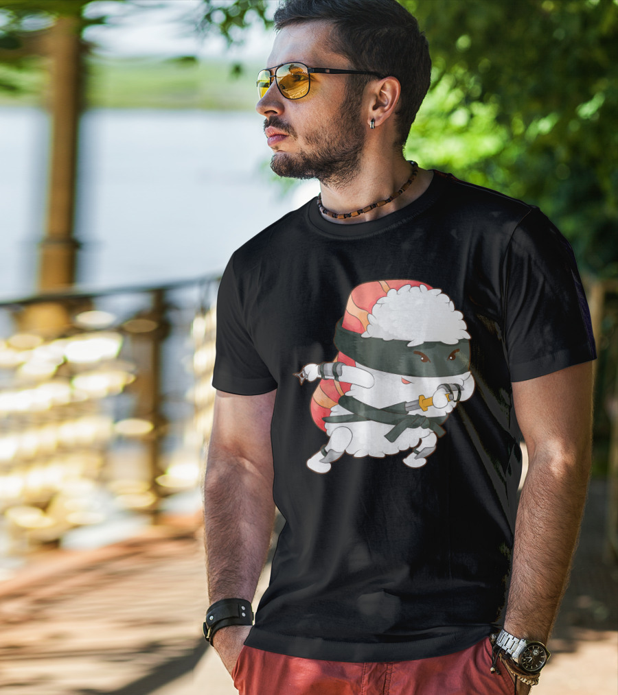 Funny Cute Sushi Ninja Maki Lover Japan T-Shirt