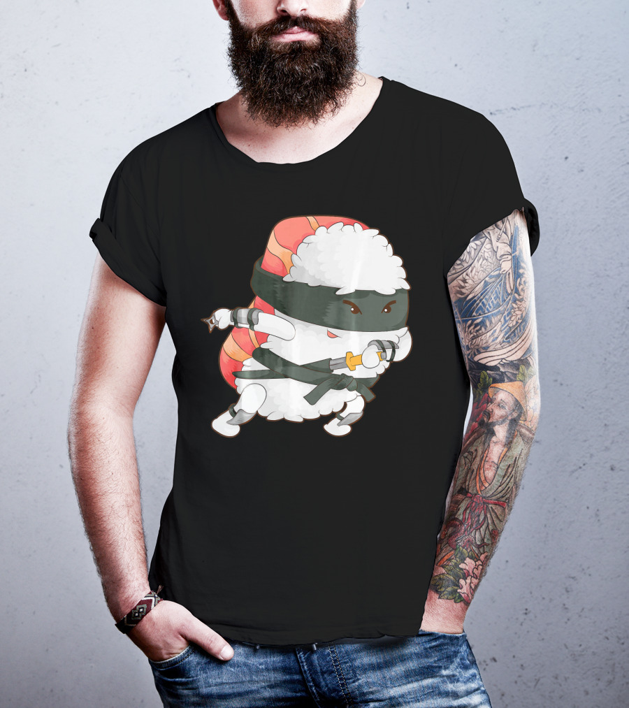 Funny Cute Sushi Ninja Maki Lover Japan T-Shirt