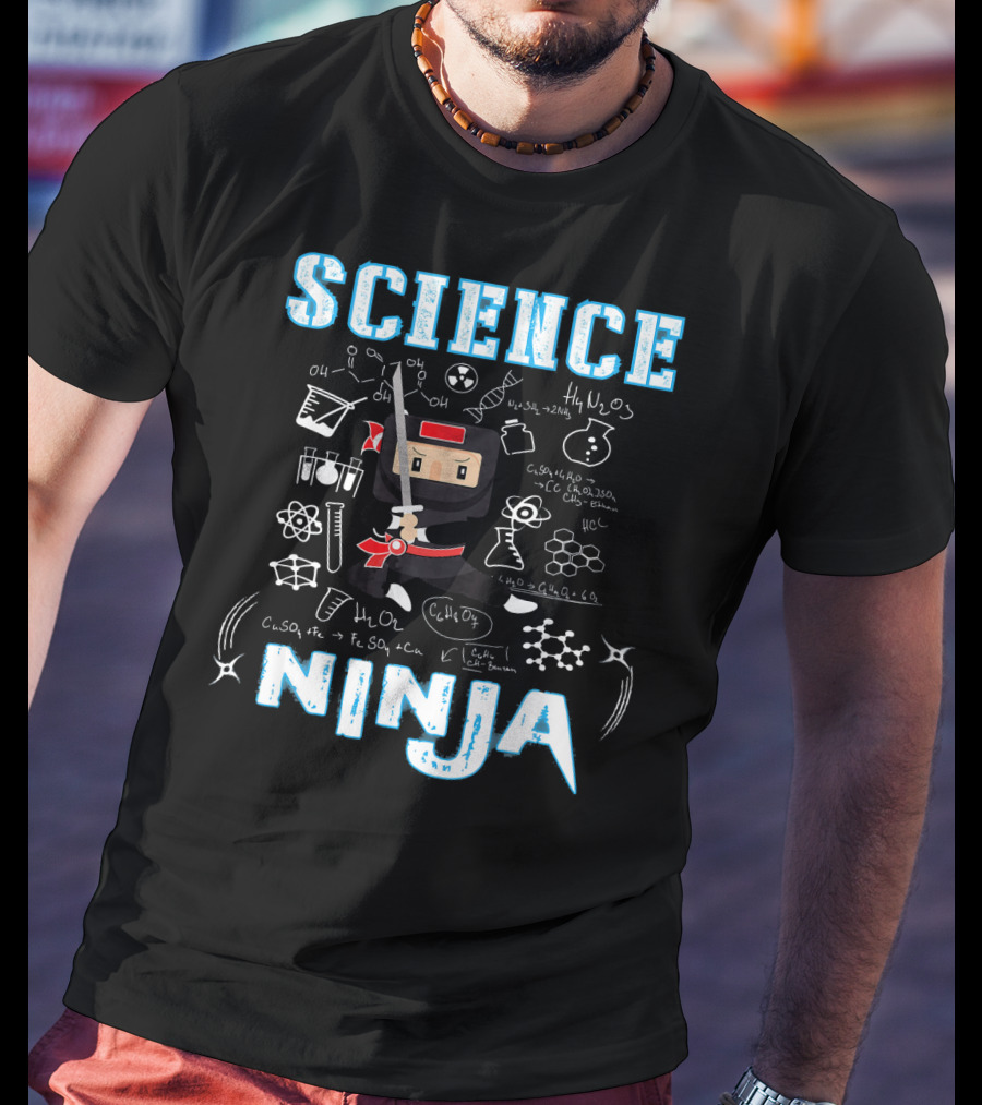 Science Ninja Chemistry Adventures Cool Science T-Shirt