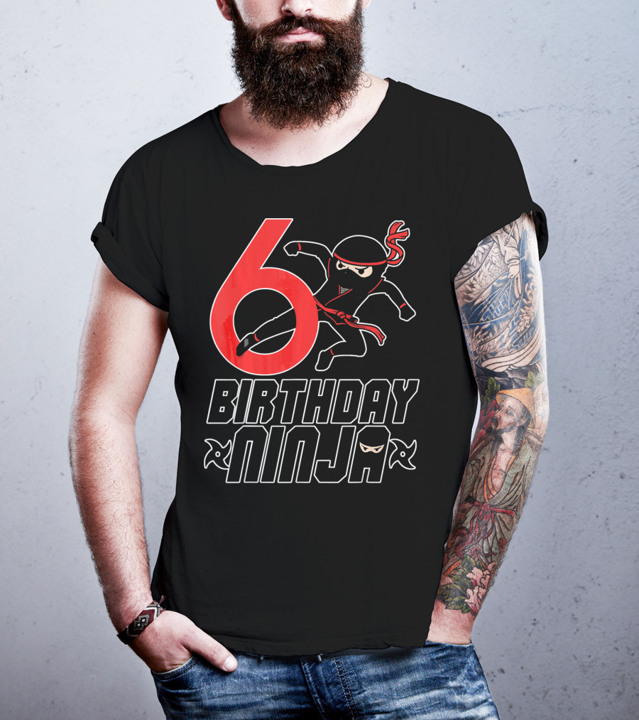 6 Birthday Ninja T-Shirt