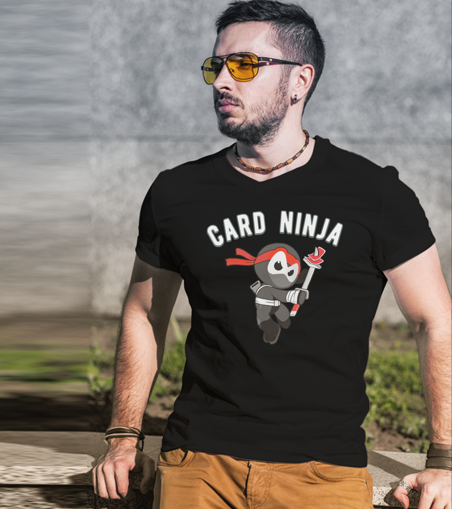 Card Ninja Martial Art Illusion Magician T-Shirt