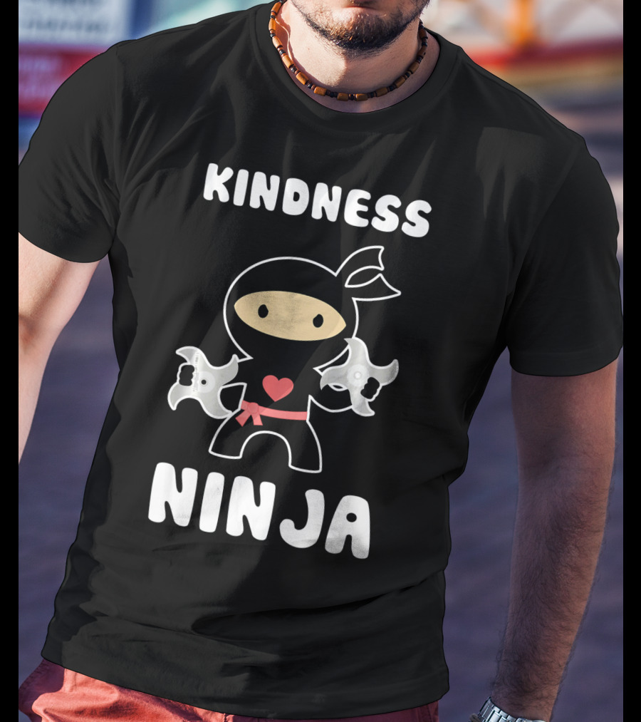 Kindness Ninja Anti Bullying Choose Kind Heart T-Shirt