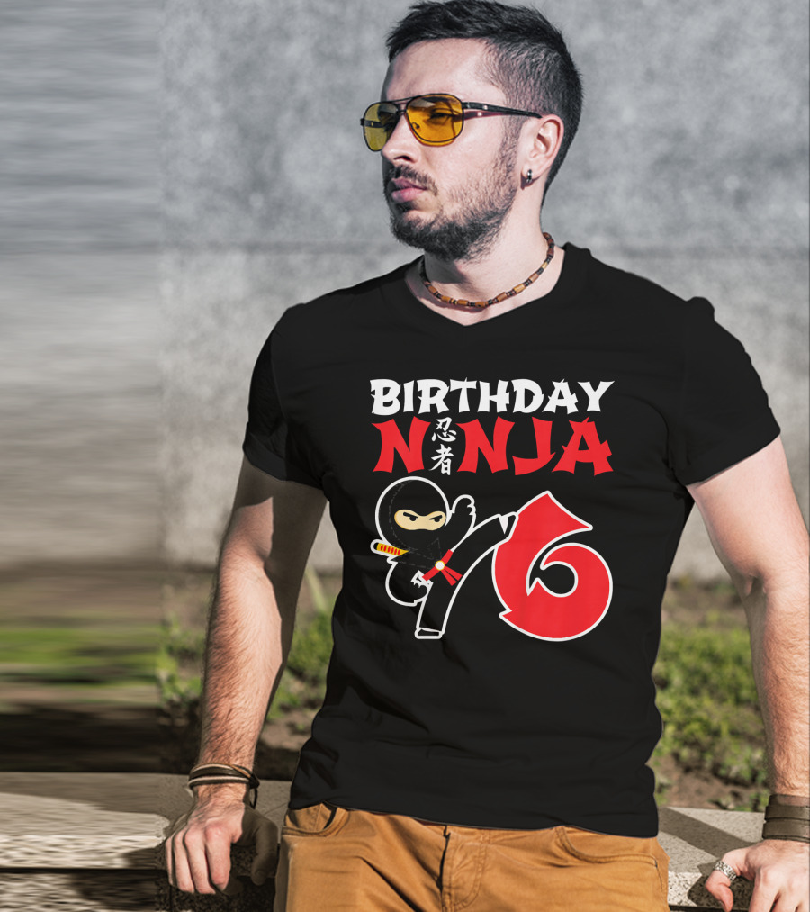 Birthday Ninja 6 Year Old T-Shirt