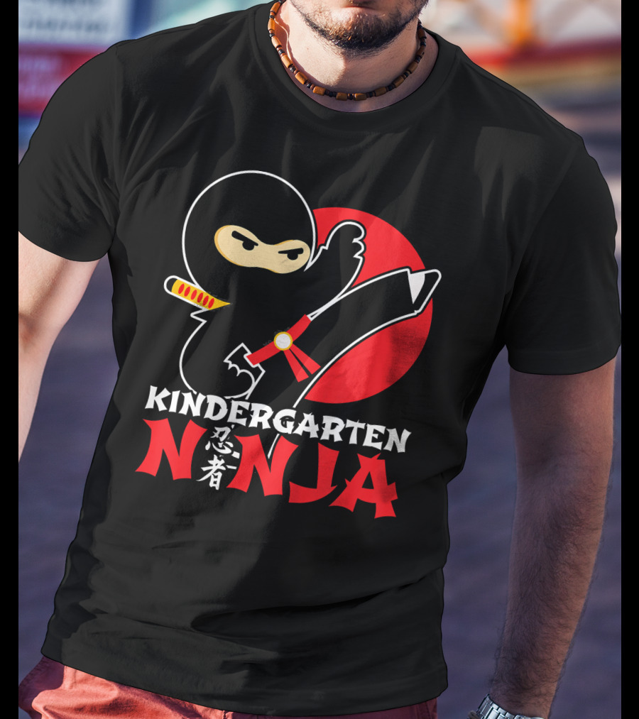 Kindergarten Ninja First Day Of School T-Shirt