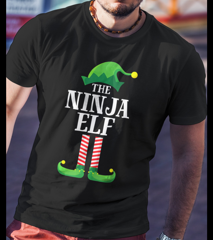 The Ninja Elf Christmas Family Matching Group T-Shirt