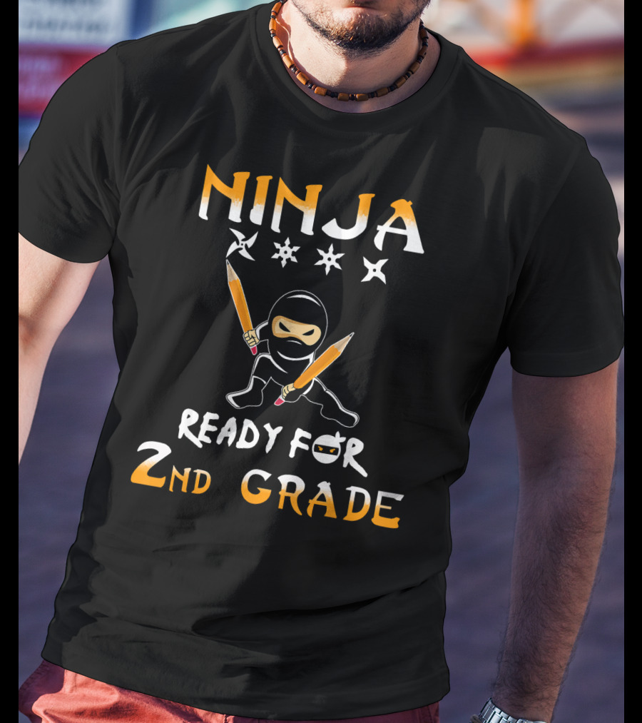 Ninja Ready For 2nd Grade Second Grade Team Back To School T-Shirt