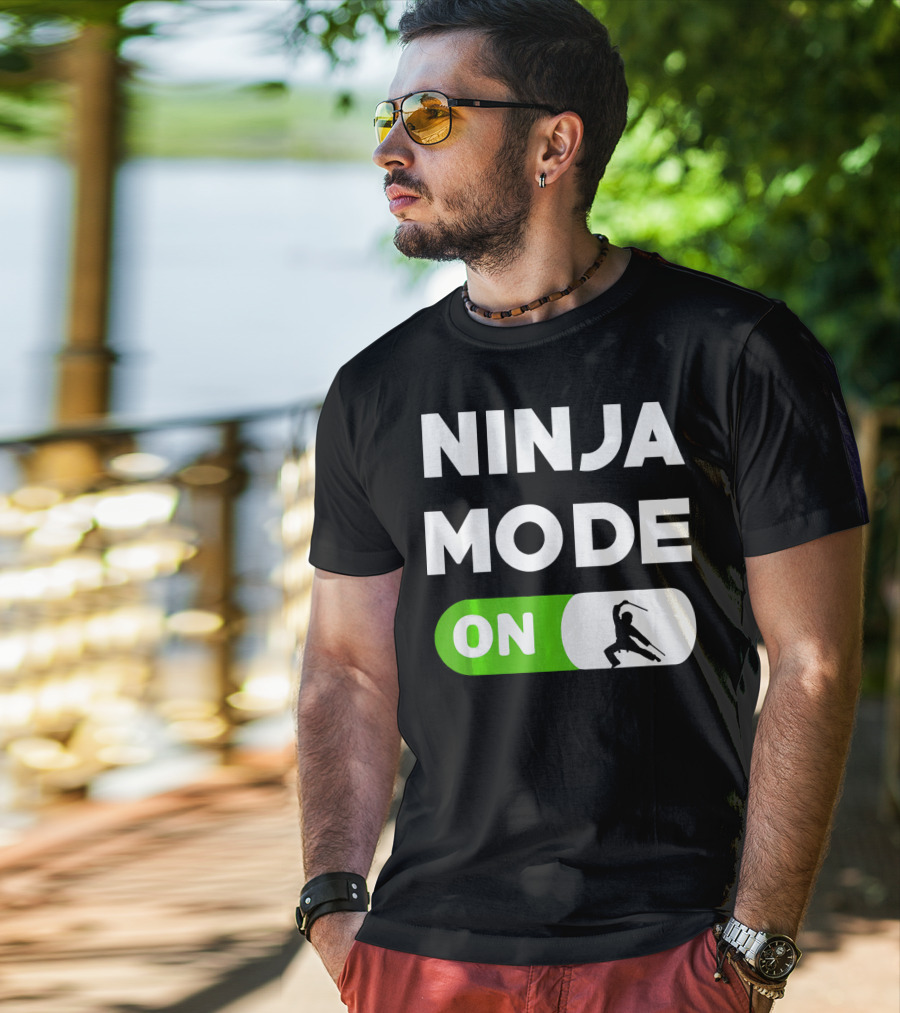 Ninja Mode ON Karate Judo Tae Kwon Do T-Shirt
