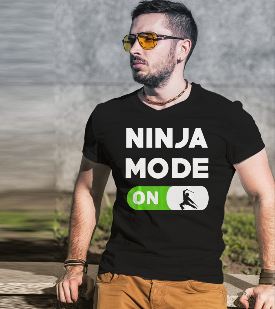 Ninja Mode ON Karate Judo Tae Kwon Do T-Shirt