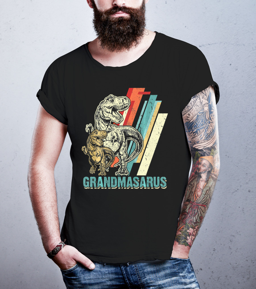 Grandmasaurus Retro Vintage Dinosaur Mother's Day T-Shirt