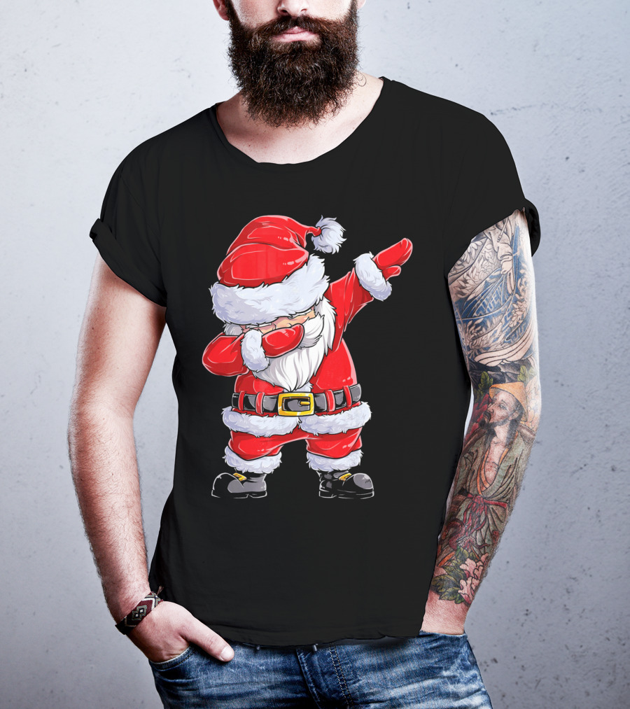 Dabbing Santa Claus Christmas Holiday Fun T-Shirt