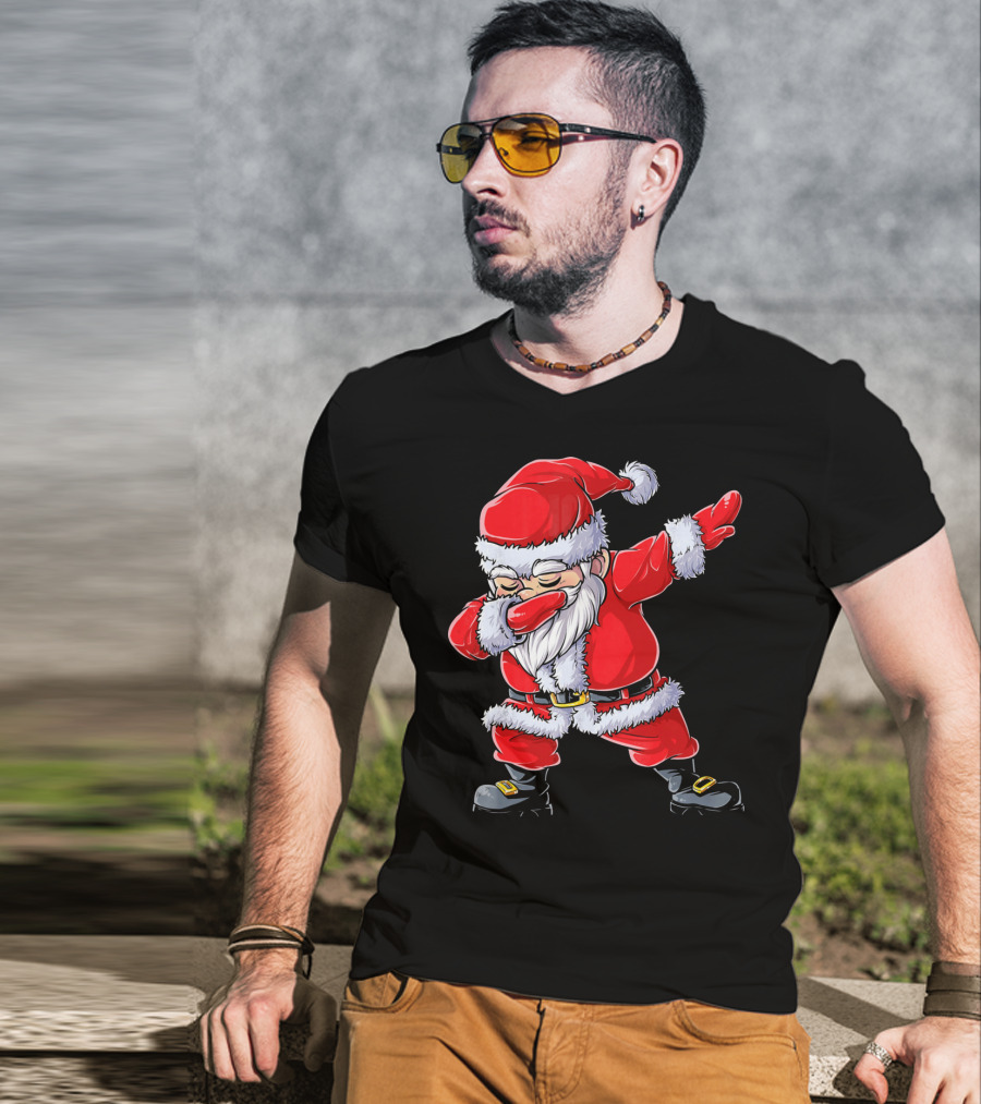 Christmas Santa Claus Dabbing T-Shirt
