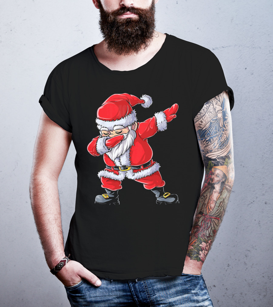 Christmas Santa Claus Dabbing T-Shirt