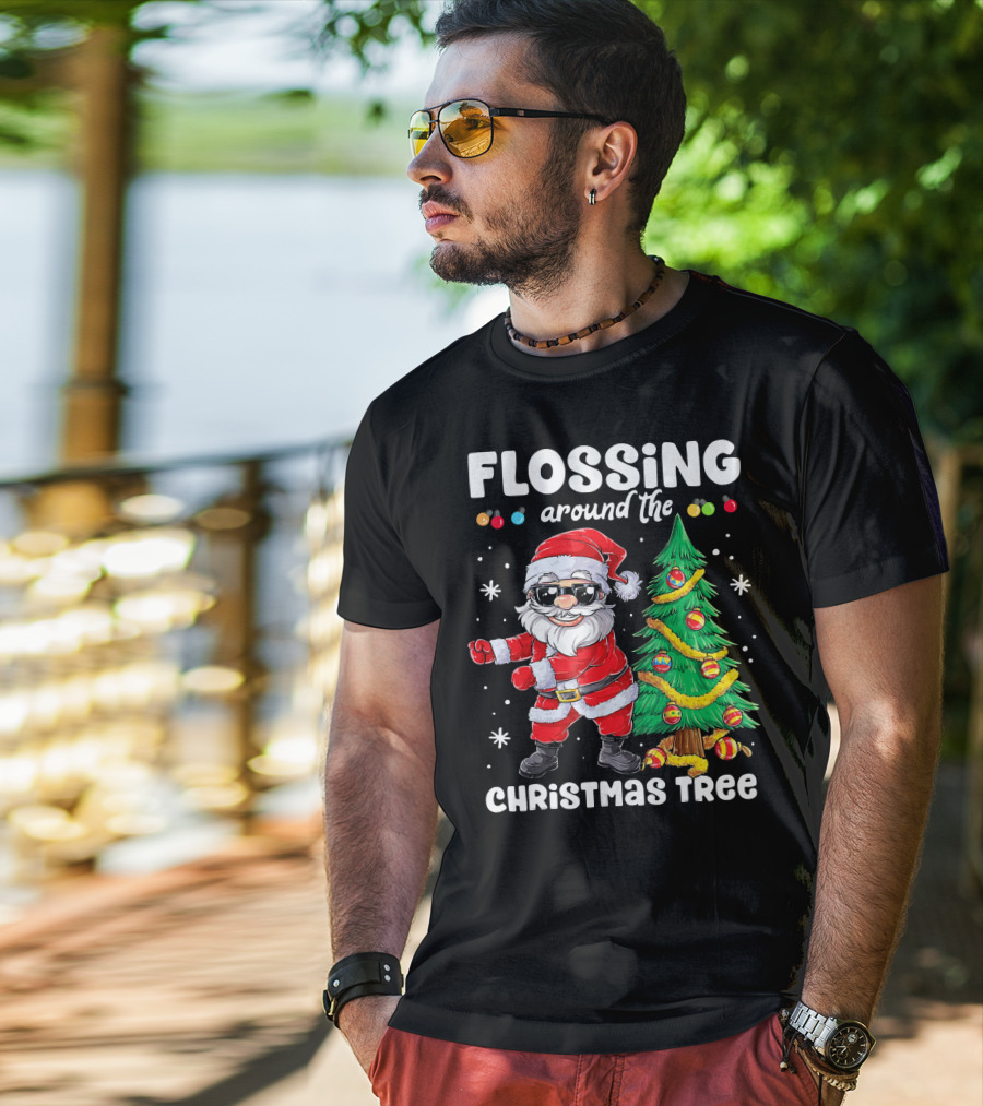 Flossing Around The Christmas Tree T-Shirt