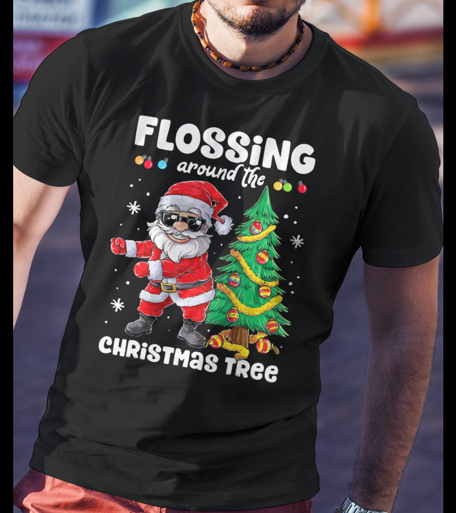 Flossing Around The Christmas Tree T-Shirt