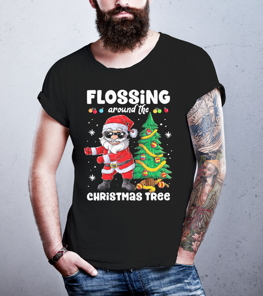 Flossing Around The Christmas Tree T-Shirt