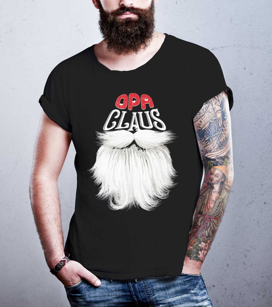 OPA Claus Funny Santa Beard T-Shirt