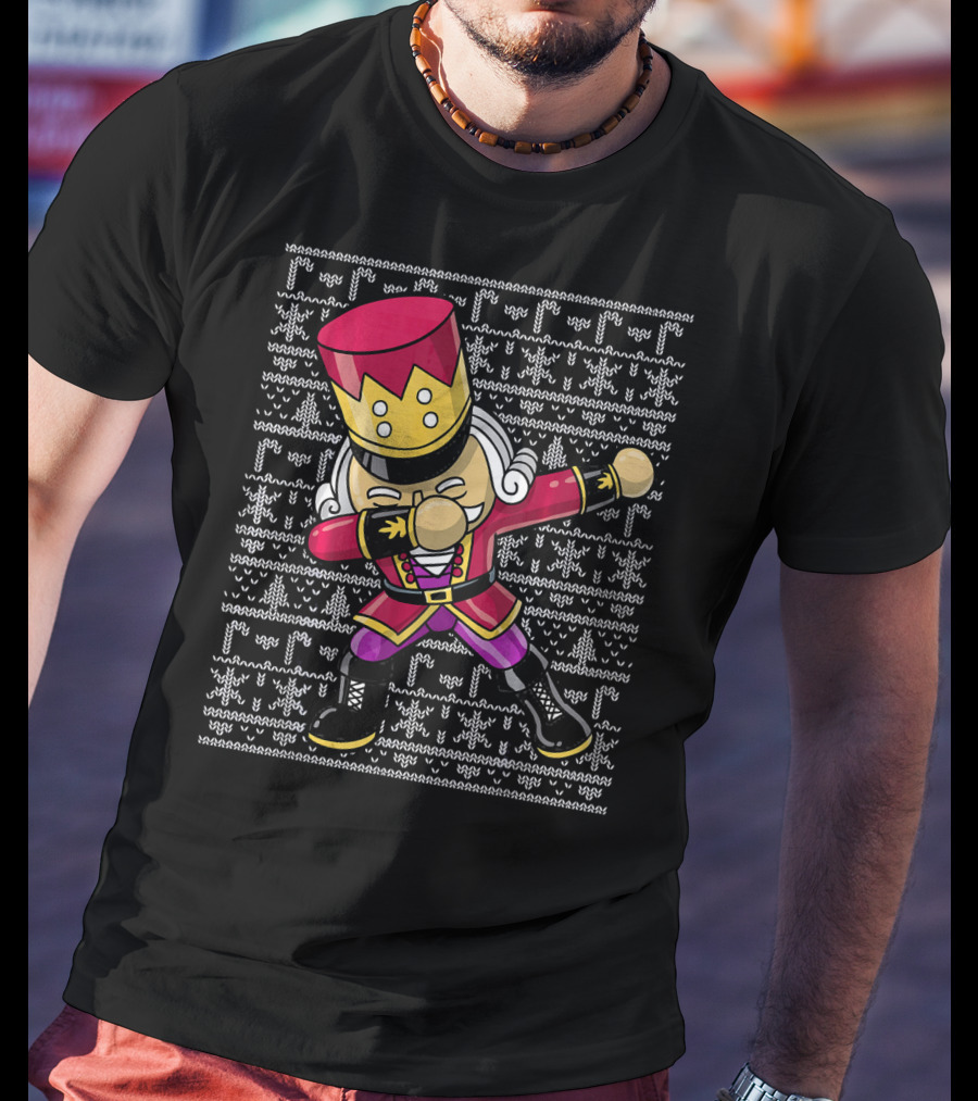 Christmas Nutcracker Dabbing Ugly T-Shirt