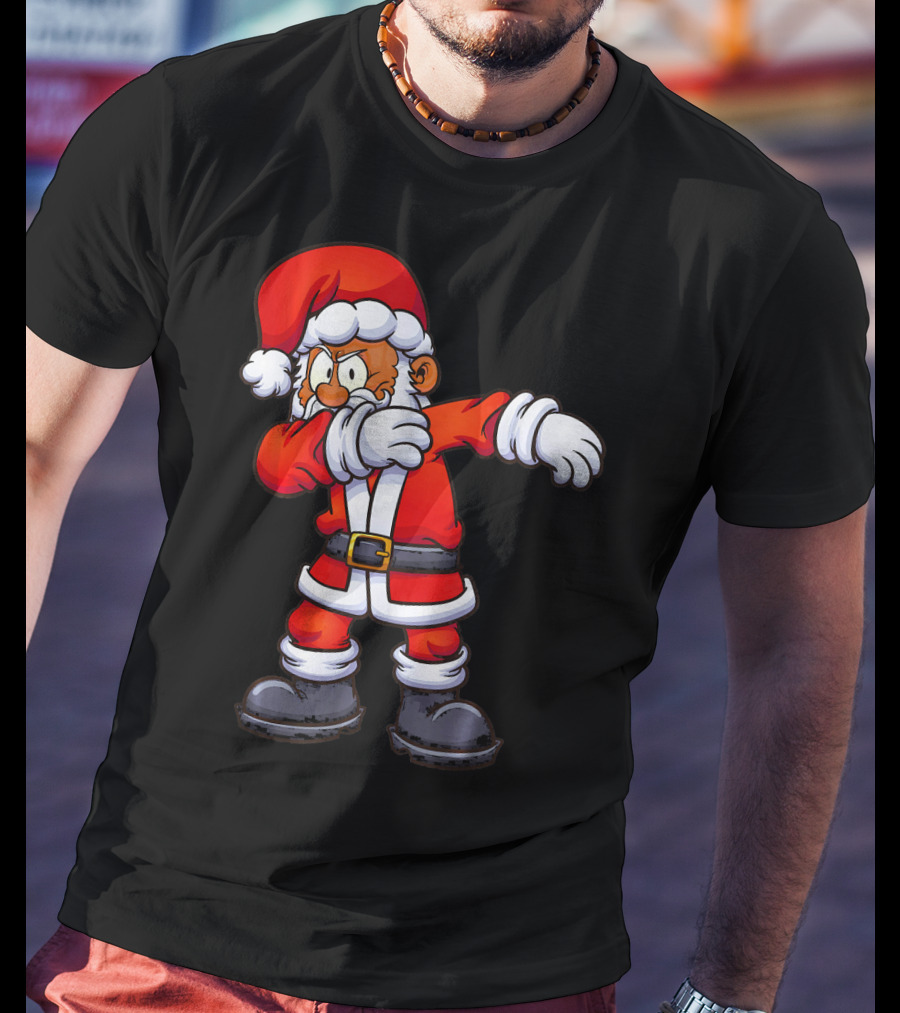 Dabbing Santa Claus In Traditional Red Suit T-Shirt