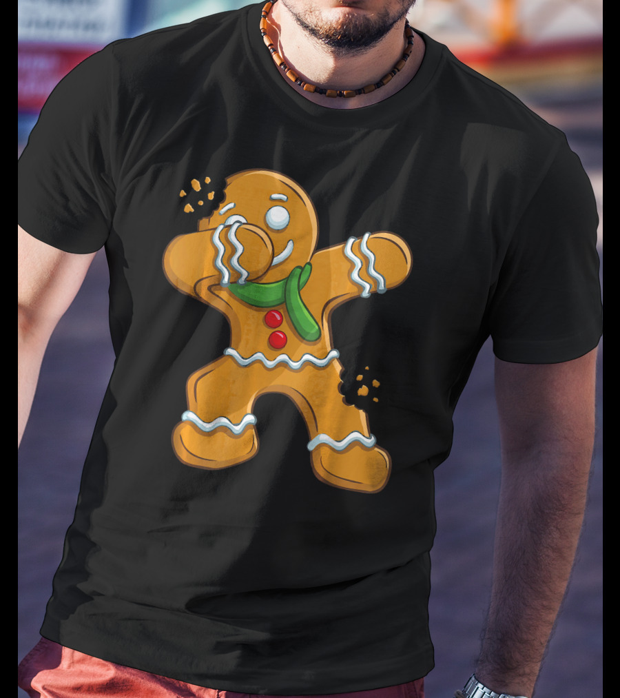 Dabbing Gingerbread Man Christmas Cookies Dance T-Shirt