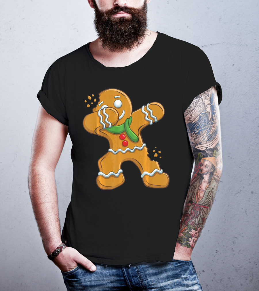 Dabbing Gingerbread Man Christmas Cookies Dance T-Shirt