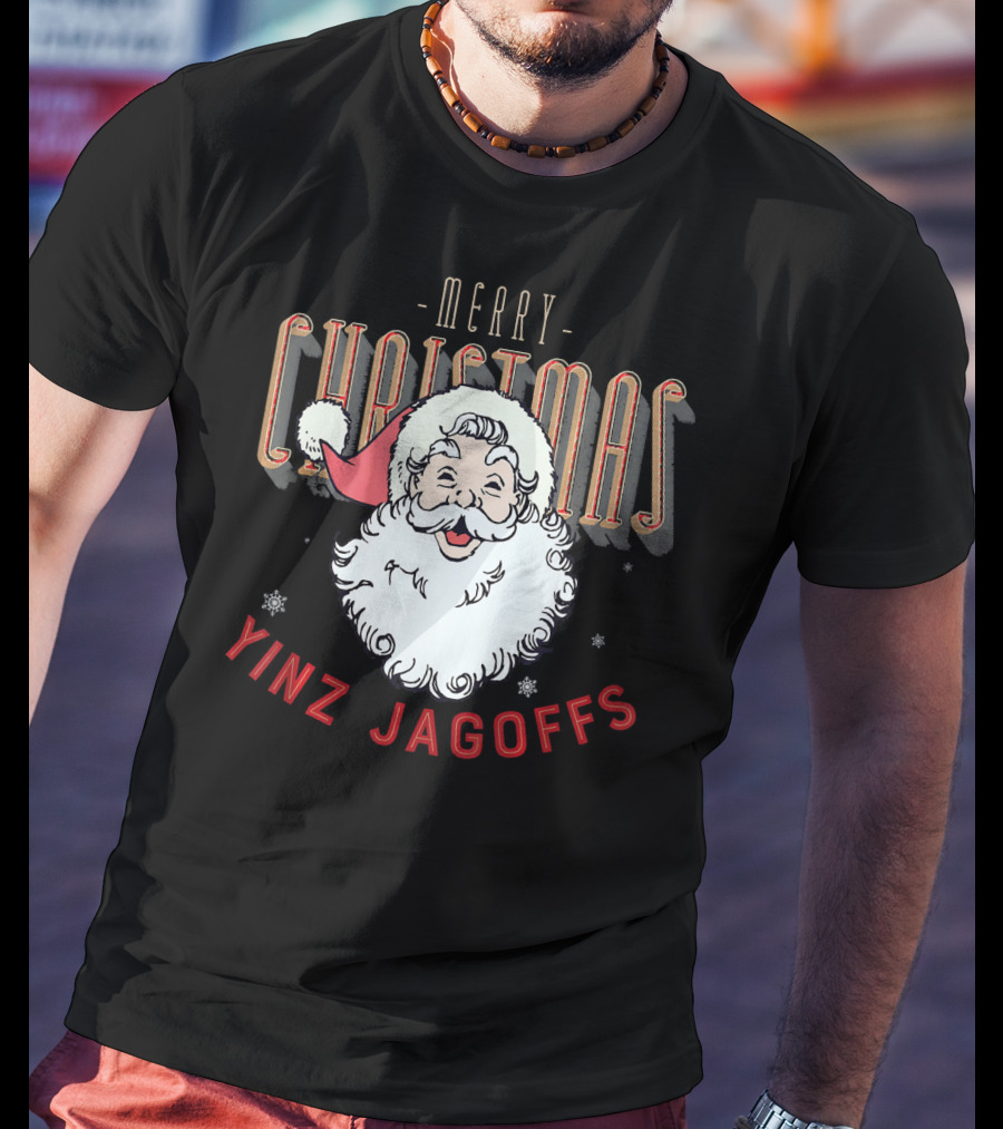 Merry Christmas Yinz Jagoffs Santa Clause Pitts T-Shirt