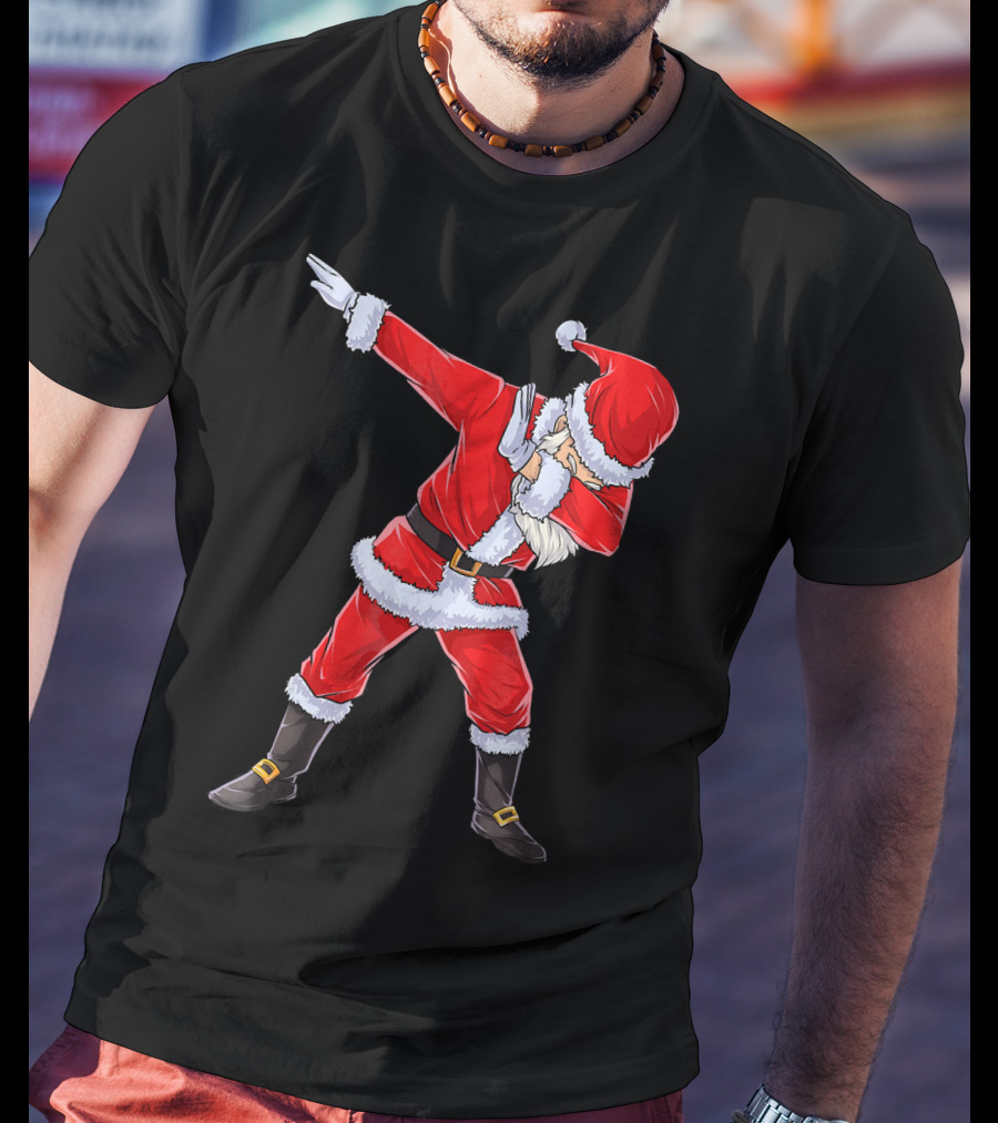 Dabbing Santa Christmas Dance Pose T-Shirt
