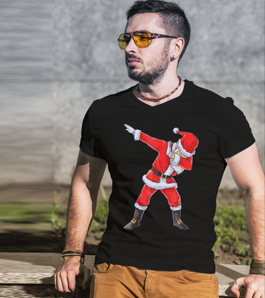 Dabbing Santa Christmas Dance Pose T-Shirt