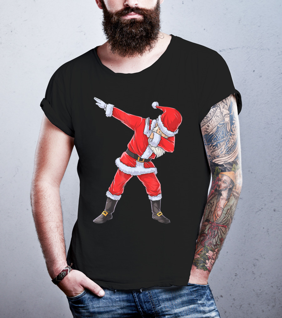 Dabbing Santa Christmas Dance Pose T-Shirt