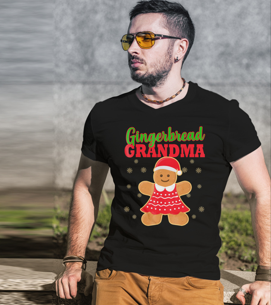 Gingerbread Grandma Matching Family Christmas Ginge T-Shirt