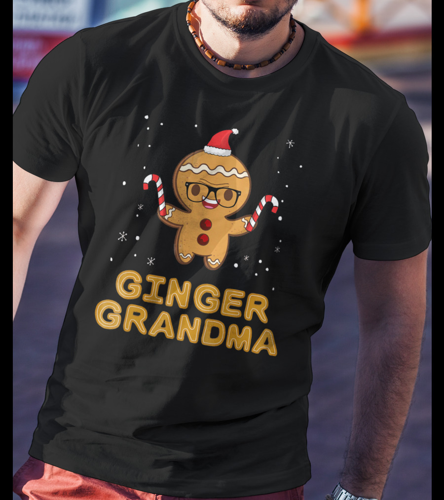 Ginger Grandma Matching Gingerbread Family T-Shirt