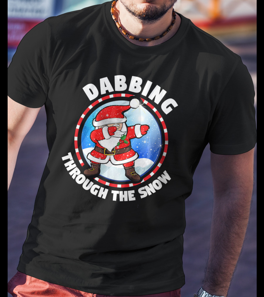 Dabbing Through The Snow Dab Santa T-Shirt