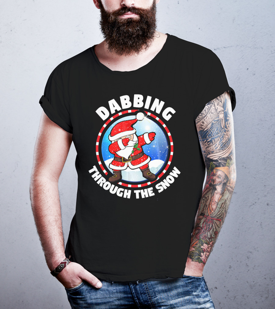 Dabbing Through The Snow Dab Santa T-Shirt