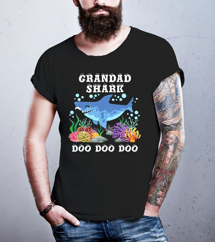 Grandad Shark Doo Doo Doo T-Shirt
