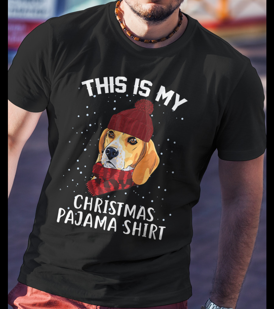 This Is My Beagle Christmas Pajama T-Shirt