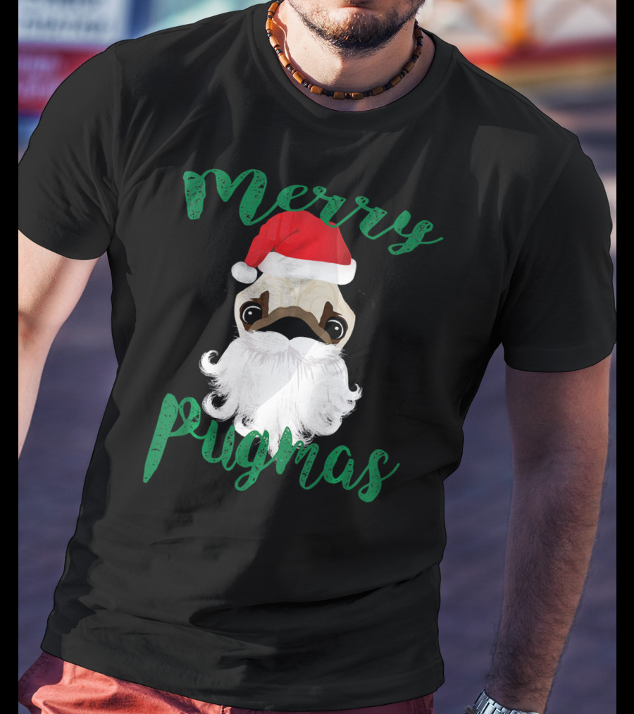 Merry Pugmas Pug Pug T-Shirt