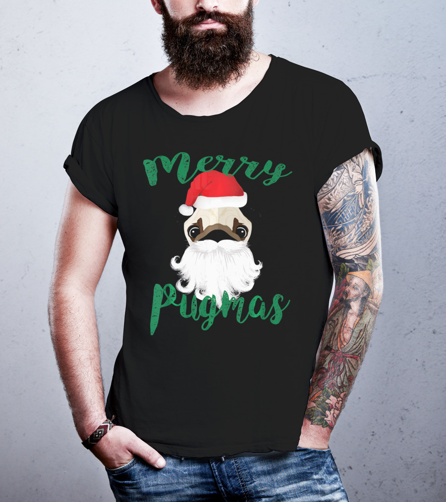 Merry Pugmas Pug Pug T-Shirt