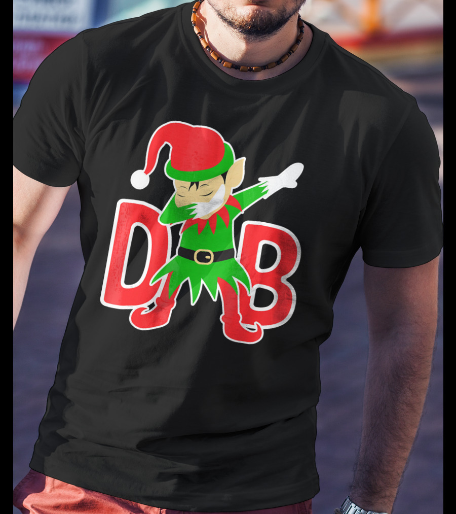 Dabbing Christmas Elf Cute Christmas Holidays T-Shirt