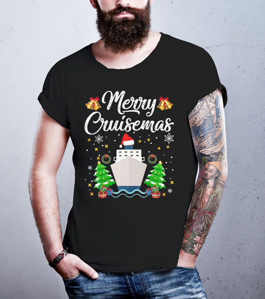 Merry Cruisemas Cruise Ship Christmas Holiday Family Adventure T-Shirt