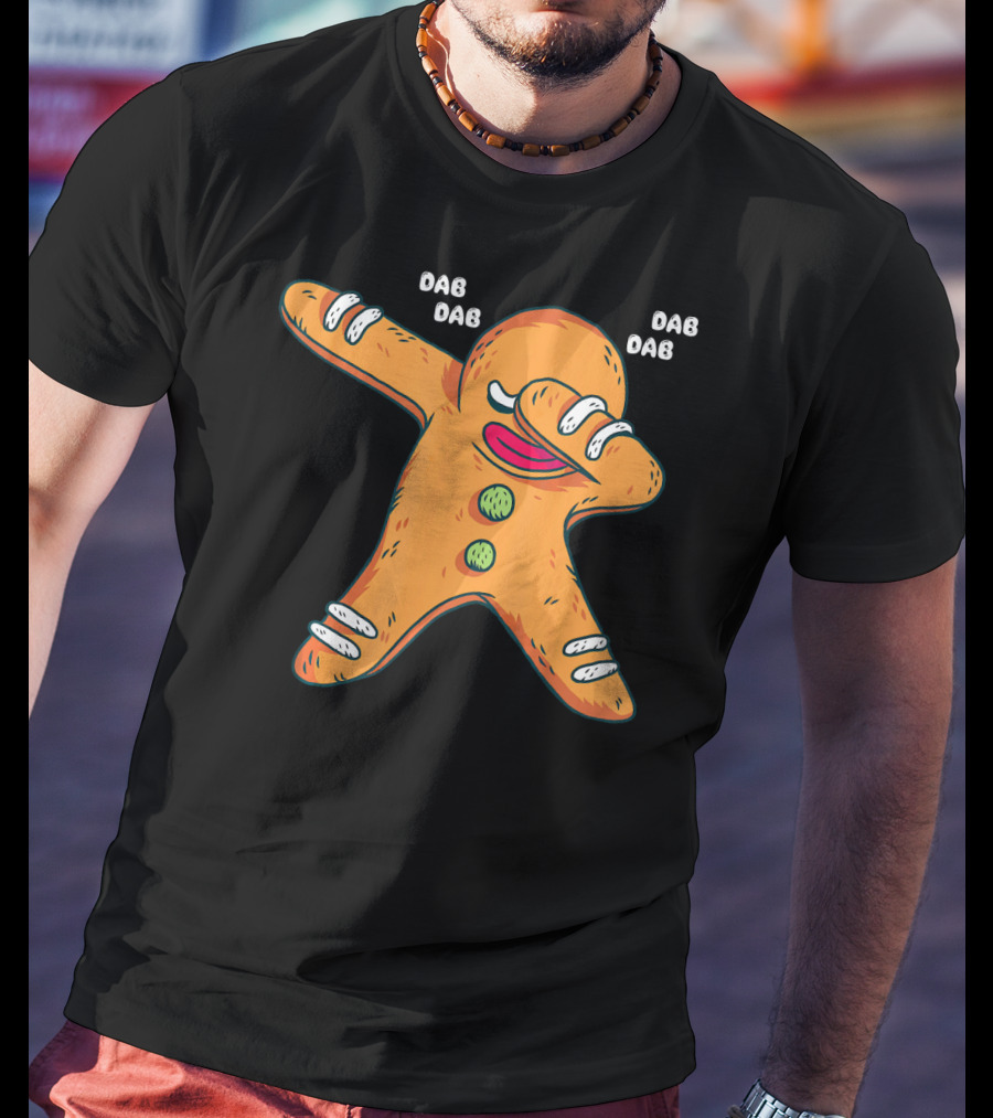 Dab Dab Gingerbread Cookie Christmas Dance T-Shirt