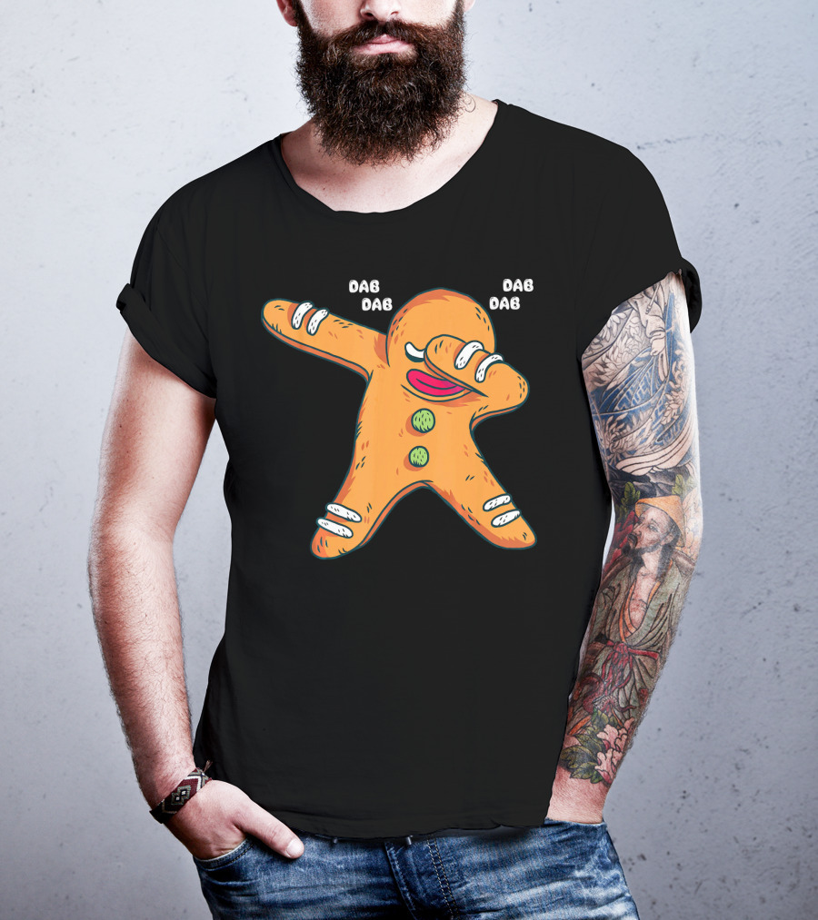 Dab Dab Gingerbread Cookie Christmas Dance T-Shirt