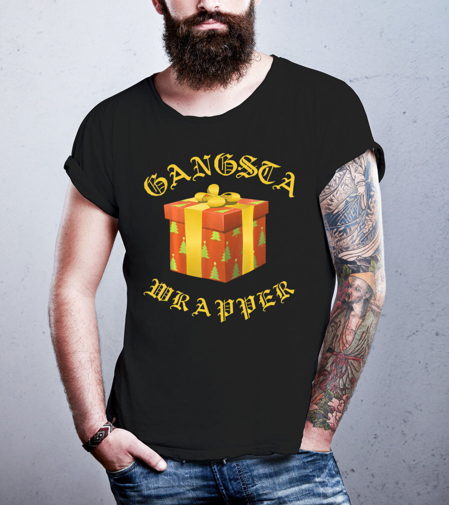 Gangsta Wrapper Funny Christmas Present T-Shirt