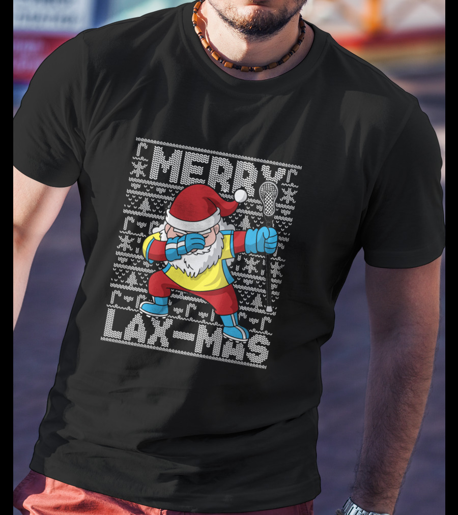 Merry Lax-Mas Ugly ChristmasDabbing T-Shirt