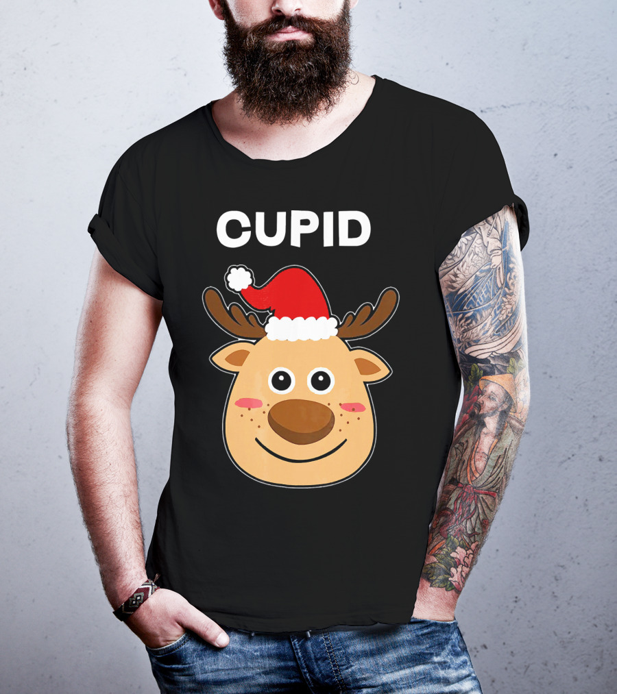 Santa Hat Reindeer Cupid T-Shirt