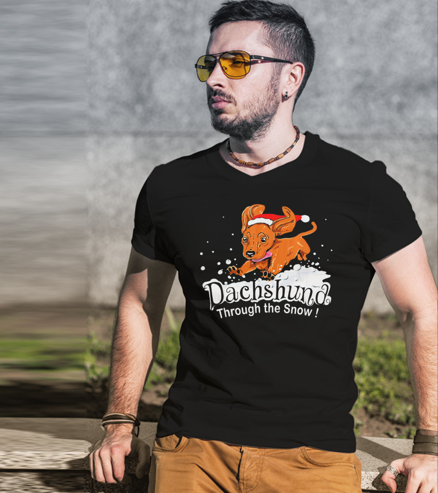 Dachshund Through The Snow T-Shirt