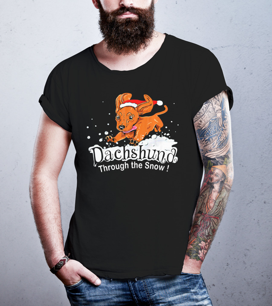Dachshund Through The Snow T-Shirt