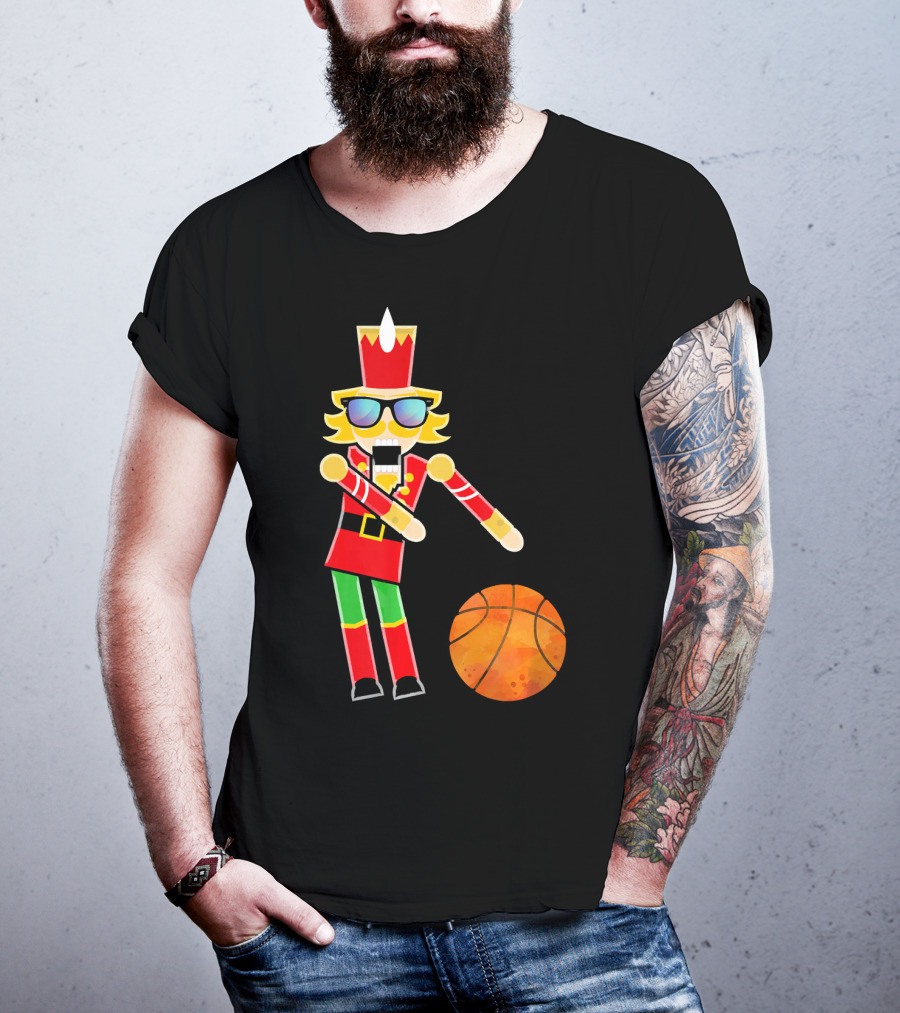 Christmas Nutcracker Basketball Floss Dance T-Shirt