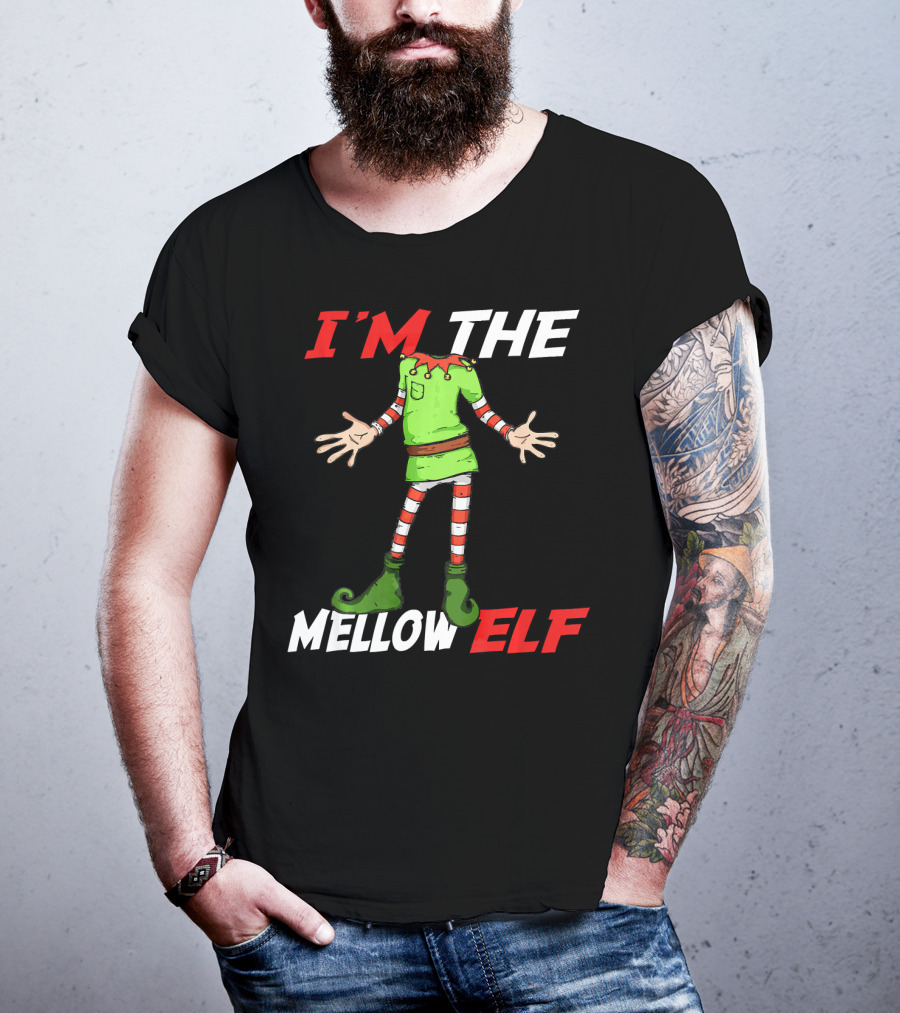 I'm The Mellow Elf Christmas Family Group T-Shirt