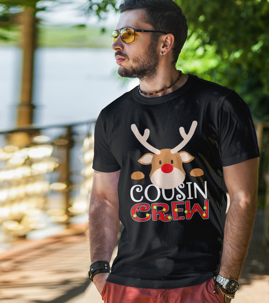 Cousin Crew Reindeer Kids Matching Family T-Shirt