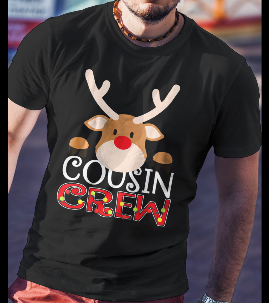 Cousin Crew Reindeer Kids Matching Family T-Shirt