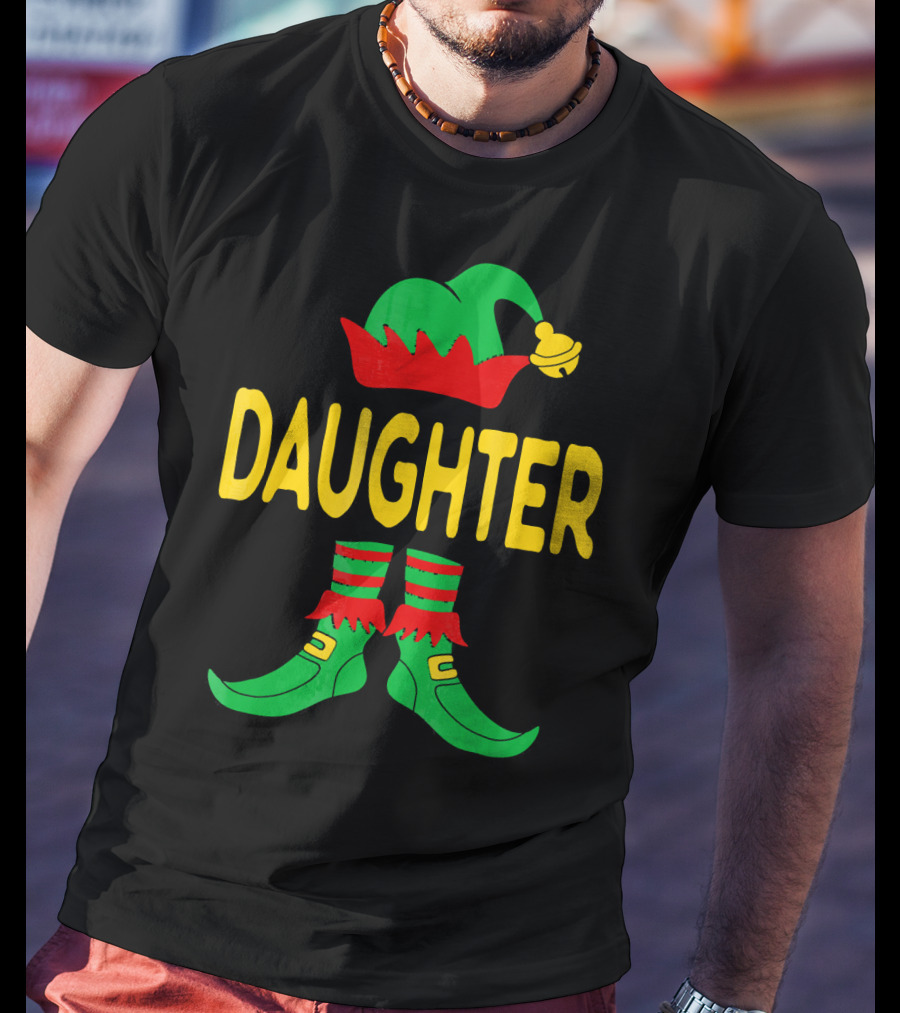 Daughter Elf Christmas Family Matching Outfits T-Shirt